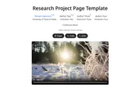 Academic project page theme preview