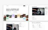Enlightr Astro, Tailwind CSS & Sanity CMS theme preview