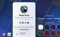 ArtisTree – Link in Bio Page theme preview