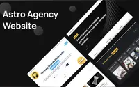 Astro Agency theme preview