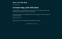 Astro Bearblog theme preview