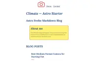 Astro Blog Markdown theme preview