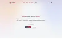 Astro Citrus theme preview