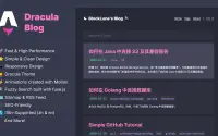 Astro Dracula Blog theme preview