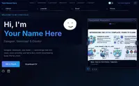 Astro Portfolio Landing Page Printable theme preview