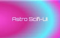 Astro Scifi-UI theme preview