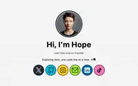 Astro Simple Portfolio theme preview