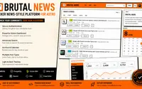 Astro Social News theme preview