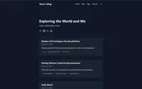 Astro Zen Blog theme preview