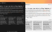 Astro Blog theme preview