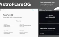 AstroFlareOG theme preview