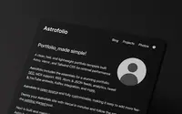 Astrofolio theme preview