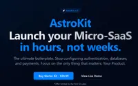 AstroKit - Micro-SaaS Boilerplate theme preview