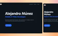 AstroZen - Personal Portfolio Website theme preview