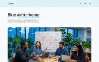Blast · Blue theme preview