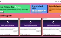 Brutal theme preview