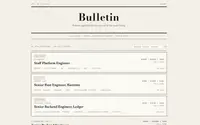 Bulletin theme preview