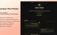 Career Portfolio: Data-Driven Astro SSG theme preview