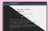 Cassidy’s blog theme preview