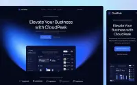 Cloudpeak Astro theme preview