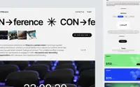 Conference website theme preview
