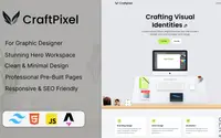 Craftpixel - Portfolio for Graphic Designer theme preview