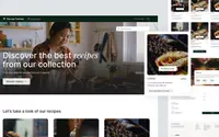 Flavour Fushion - recipes website theme preview