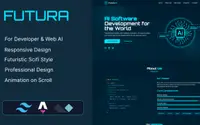 Futura - Portfolio Web AI Developer theme preview