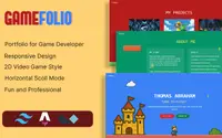Gamefolio - Portfolio for Game Developer theme preview