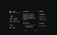 ink personal website theme preview