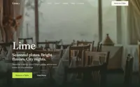 Lime Restaurant theme preview