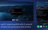 MacOS Terminal Portfolio theme preview