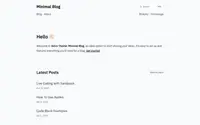 Minimal Blog theme preview