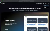 Minimal style modern Blog System - Nano Blog theme preview