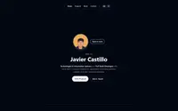 Minimalist Litght & Dark Theme Portfolio theme preview