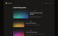 minimalistic blog theme preview