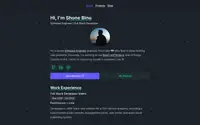 Minimalistic Portfolio theme preview