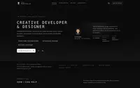 Monochrome Portfolio theme preview
