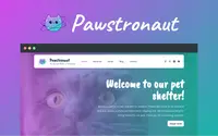 Pawstronaut theme preview