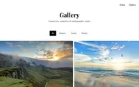 Minimalistic Photography Portfolio theme preview
