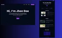 Portfolio developers astro theme preview