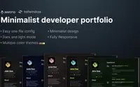 Print-friendly Portfolio CV theme preview