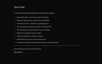 Quick Web theme preview
