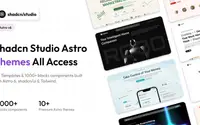 Shadcn Studio Astro Themes All Access theme preview