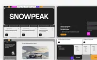 Snowpeak Astro + Sanity CMS theme preview
