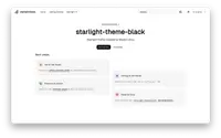 Starlight Theme Black theme preview