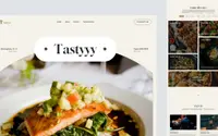 Tastyyy - restaurant website theme preview