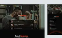 The Podium - podcast website theme preview