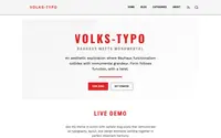 Volks-Typo theme preview