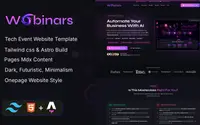Webinars theme preview